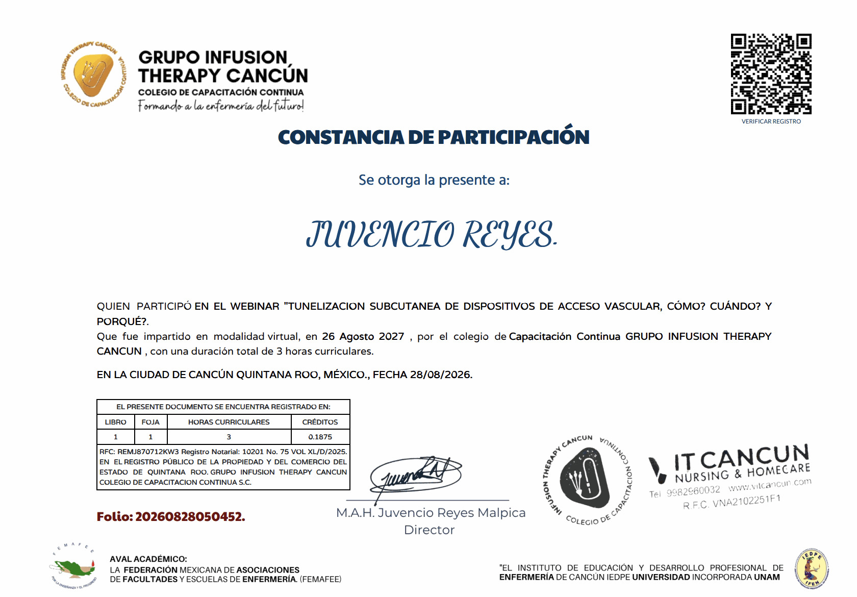 DESCARGA TU CONSTANCIA CON AVAL CURRICULAR