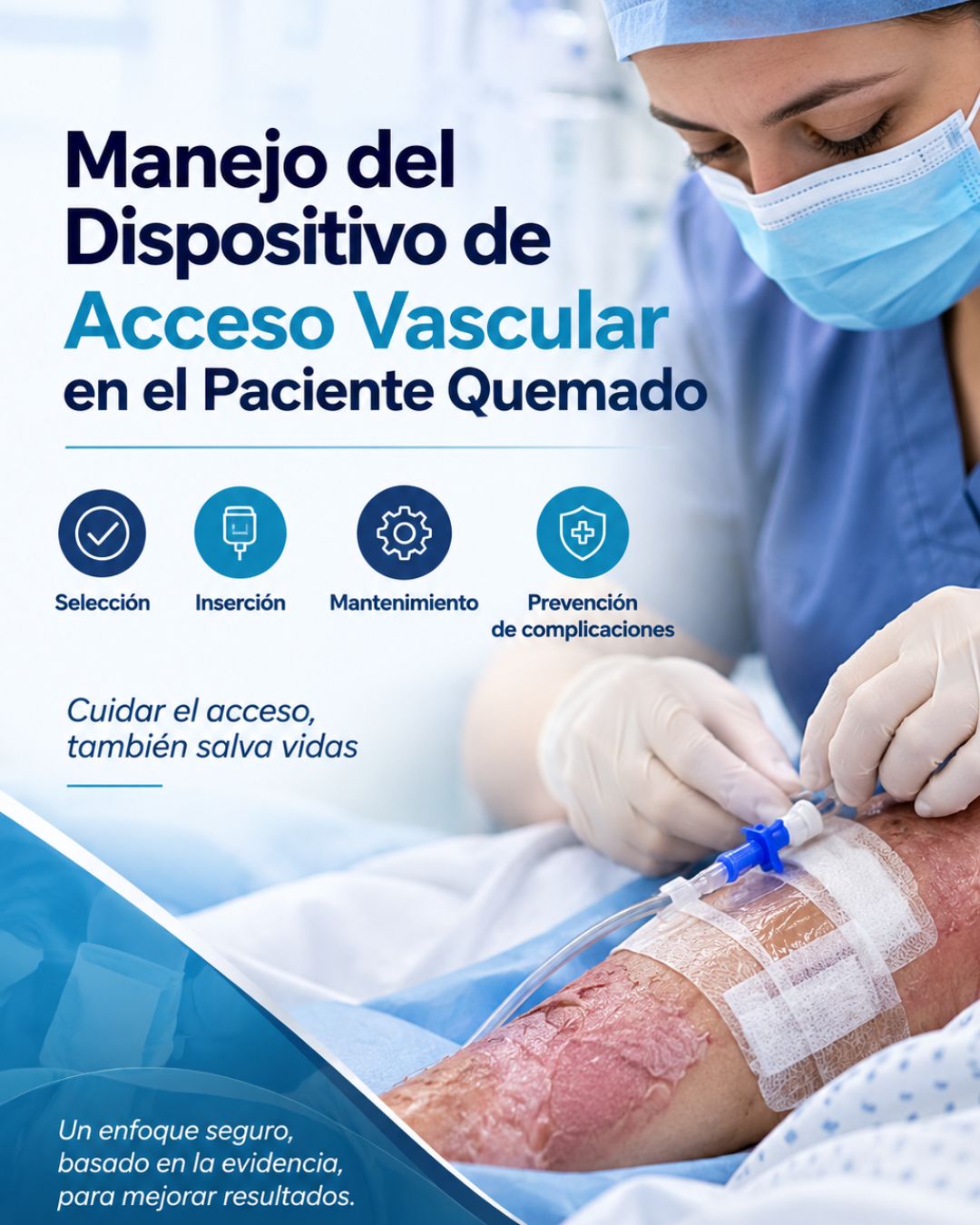  Webinar "Manejo del Dispositivo de Acceso Vascular en el Paciente Quemado"
